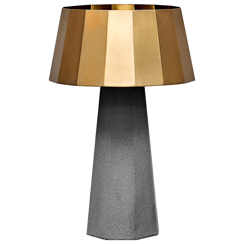 Настольная лампа Noe Concrete table lamp Серый Золотой в Грозном | Loft Concept 