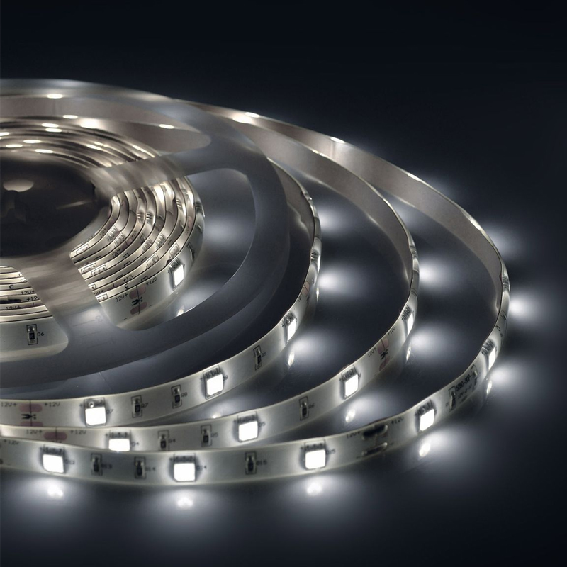 Светодиодная влагозащищенная лента 7,2W/m 30LED/m 5050SMD холодный белый 5M Белый Светодиодная влагозащищенная лента 7,2W/m 30LED/m 5050SMD холодный белый 5M Белый в Грозном | Loft Concept