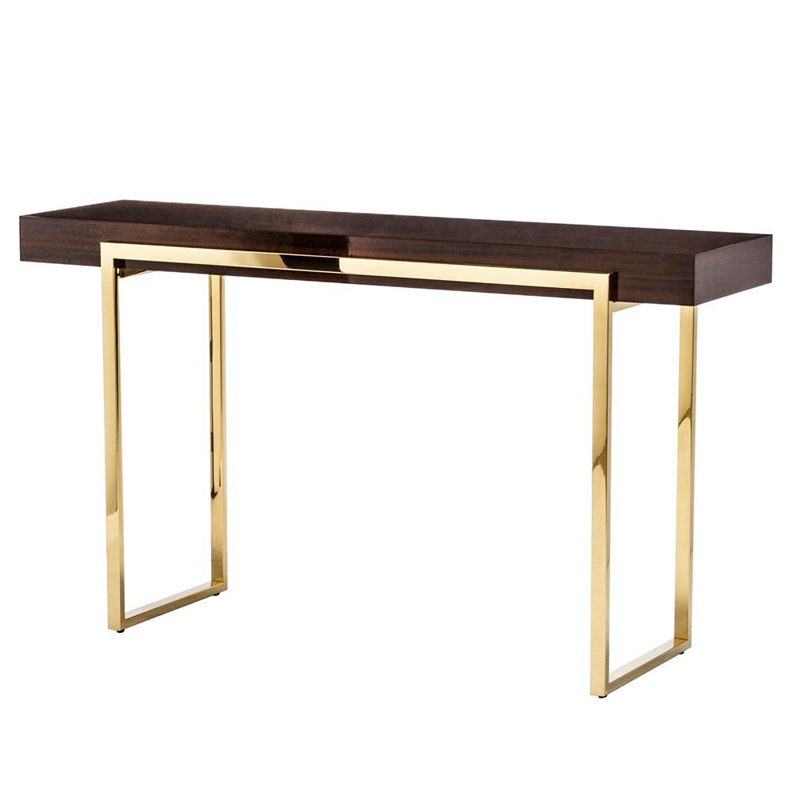 Консоль Conval Console Глянцевое золото Коричневый Консоль Conval Console Глянцевое золото Коричневый в Грозном | Loft Concept