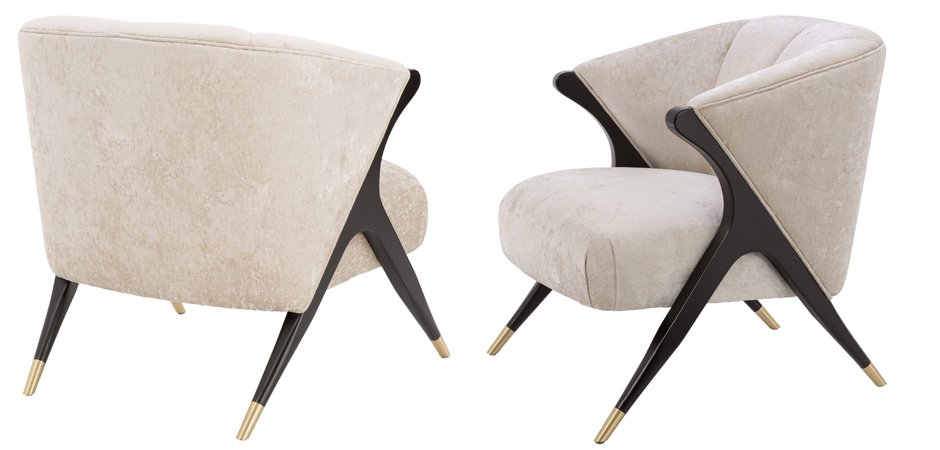 Кресло Eichholtz Chair Pavone White Кресло Eichholtz Chair Pavone White - Loft-Concept в Грозном