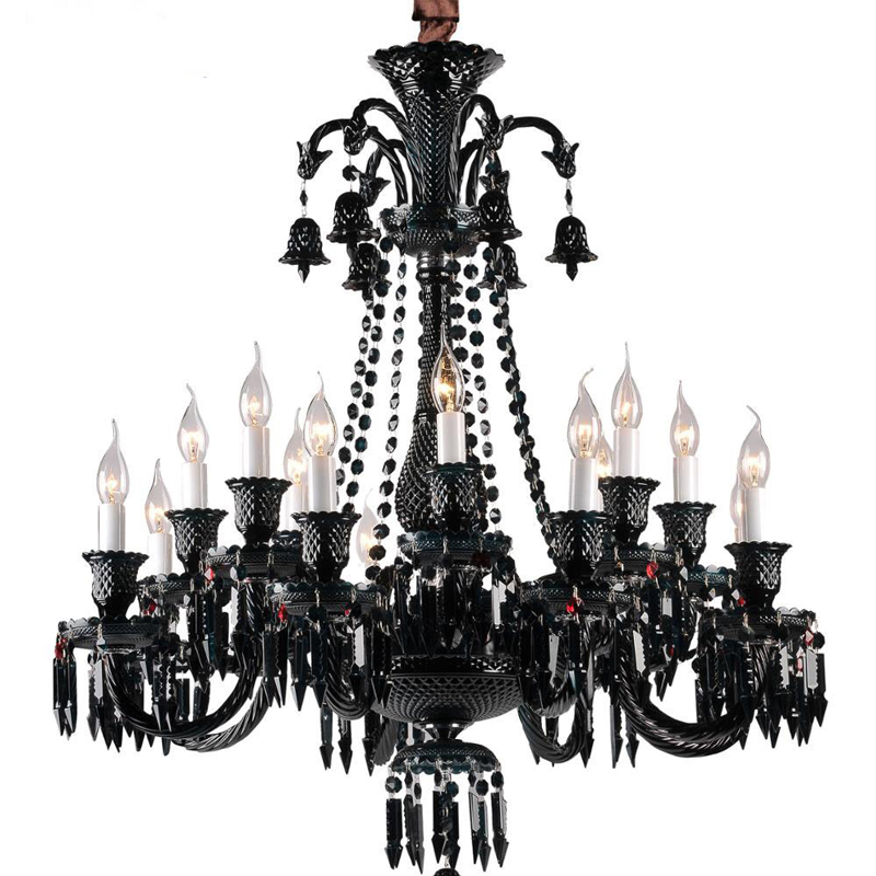 Люстра BACCARAT Zenith Midnight Chandelier 18 Черный в Грозном | Loft Concept 