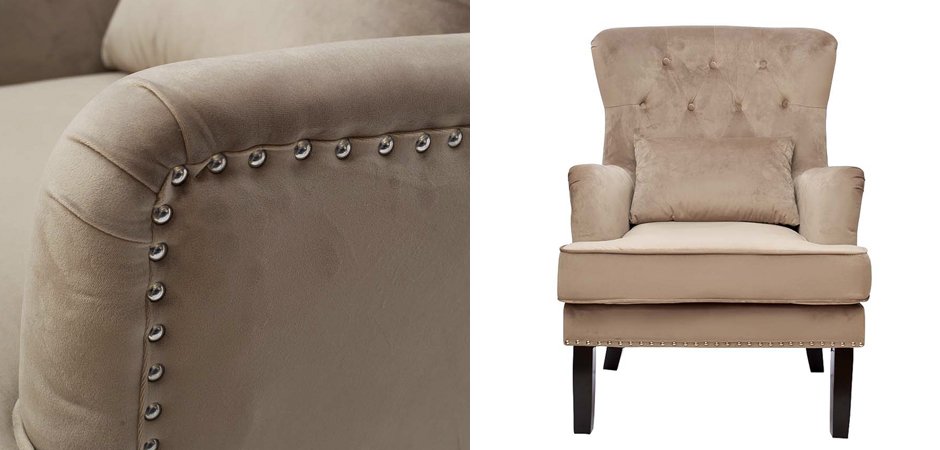 Кресло Stony Brook Chair Beige Кресло Stony Brook Chair Beige - Loft-Concept в Грозном