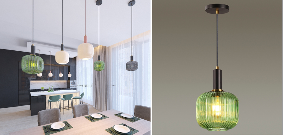 Подвесной светильник Ferm Living chinese lantern Green Подвесной светильник Ferm Living chinese lantern Green - Loft-Concept в Грозном