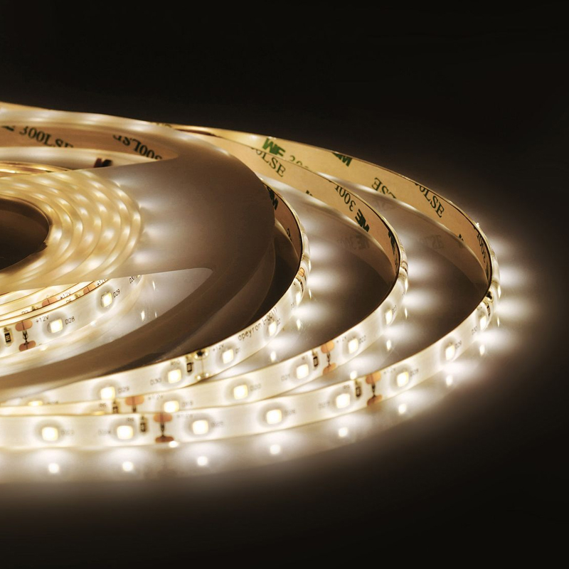 Светодиодная влагозащищенная лента 4,8W/m 60LED/m 3528SMD теплый белый Белый Светодиодная влагозащищенная лента 4,8W/m 60LED/m 3528SMD теплый белый Белый в Грозном | Loft Concept