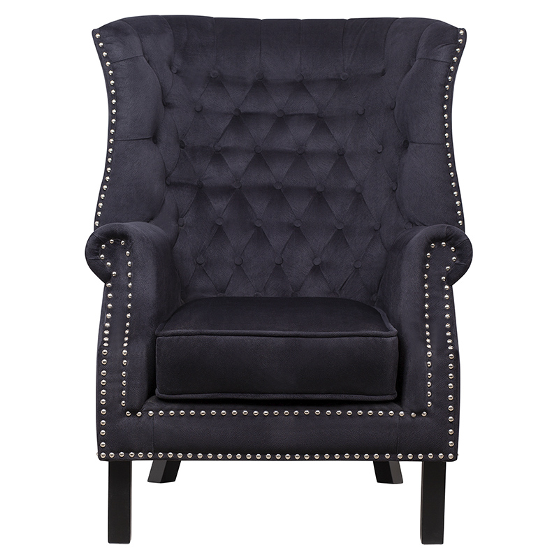 Кресло Charlie Armchair black velour Черный Кресло Charlie Armchair black velour Черный в Грозном | Loft Concept