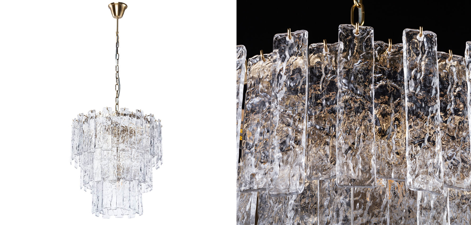 Люстра Iceberg Glass с Рельефным стеклом Люстра Iceberg Glass с Рельефным стеклом - Loft-Concept в Грозном