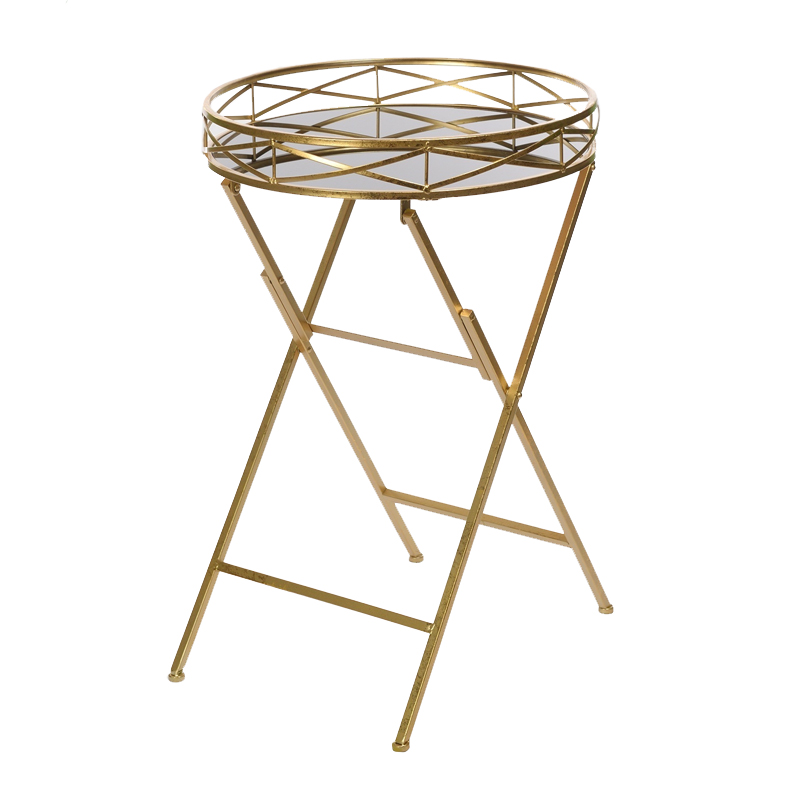 Круглый приставной стол Splendor Gold Золотой Желтый в Грозном | Loft Concept 