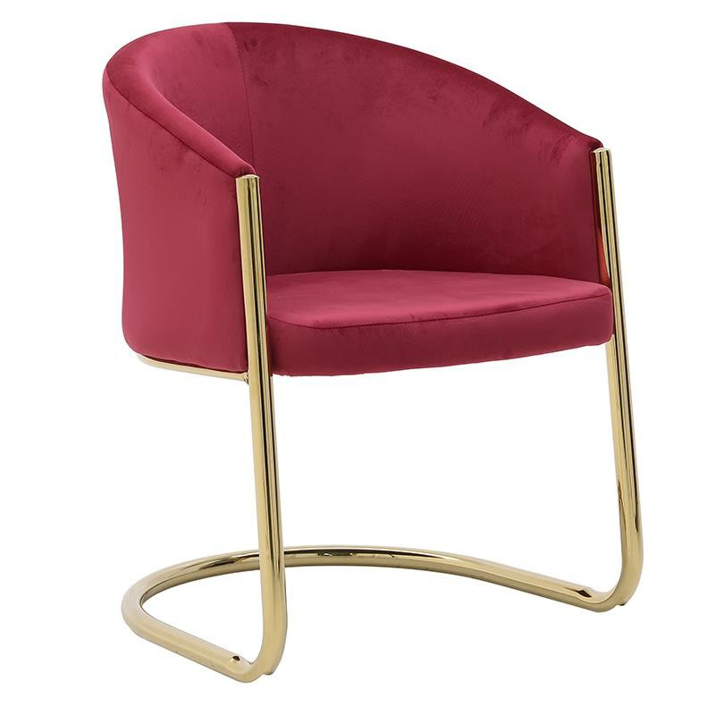 Стул Imelda Chair Crimson Малиновый (Crimson) Глянцевое золото Стул Imelda Chair Crimson Малиновый (Crimson) Глянцевое золото в Грозном | Loft Concept