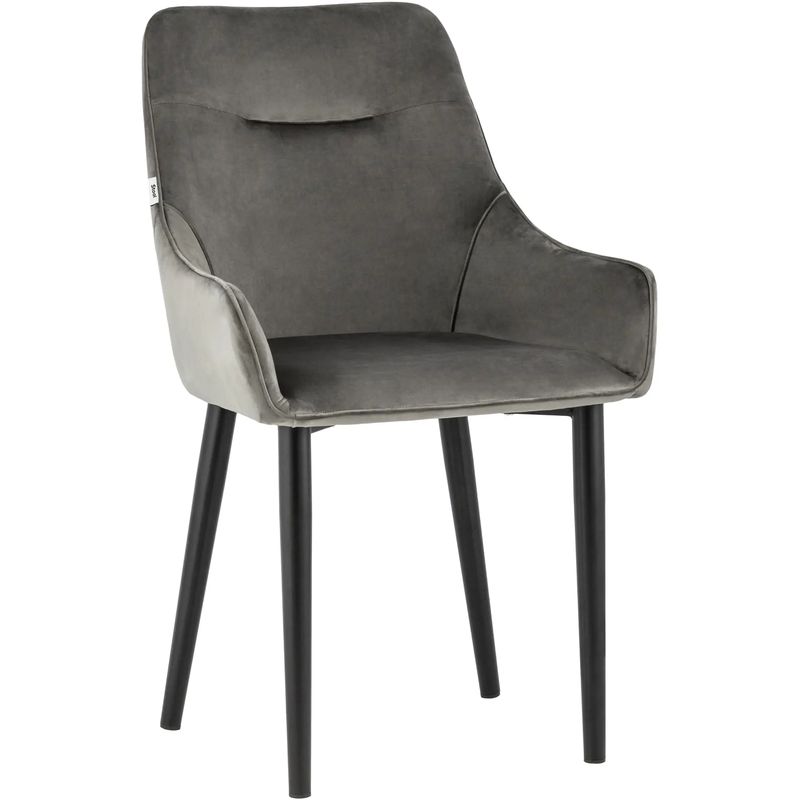 Стул Joan Chair Велюр Графит Графит Черный Стул Joan Chair Велюр Графит Графит Черный в Грозном | Loft Concept