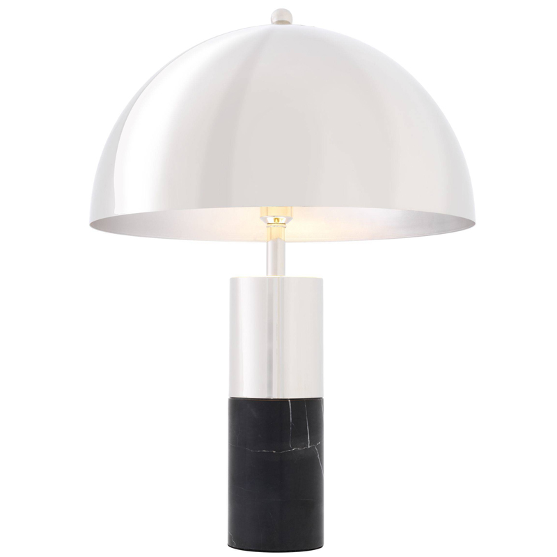 Настольная лампа Eichholtz Table Lamp Flair nickel Никель Черный Настольная лампа Eichholtz Table Lamp Flair nickel Никель Черный в Грозном | Loft Concept