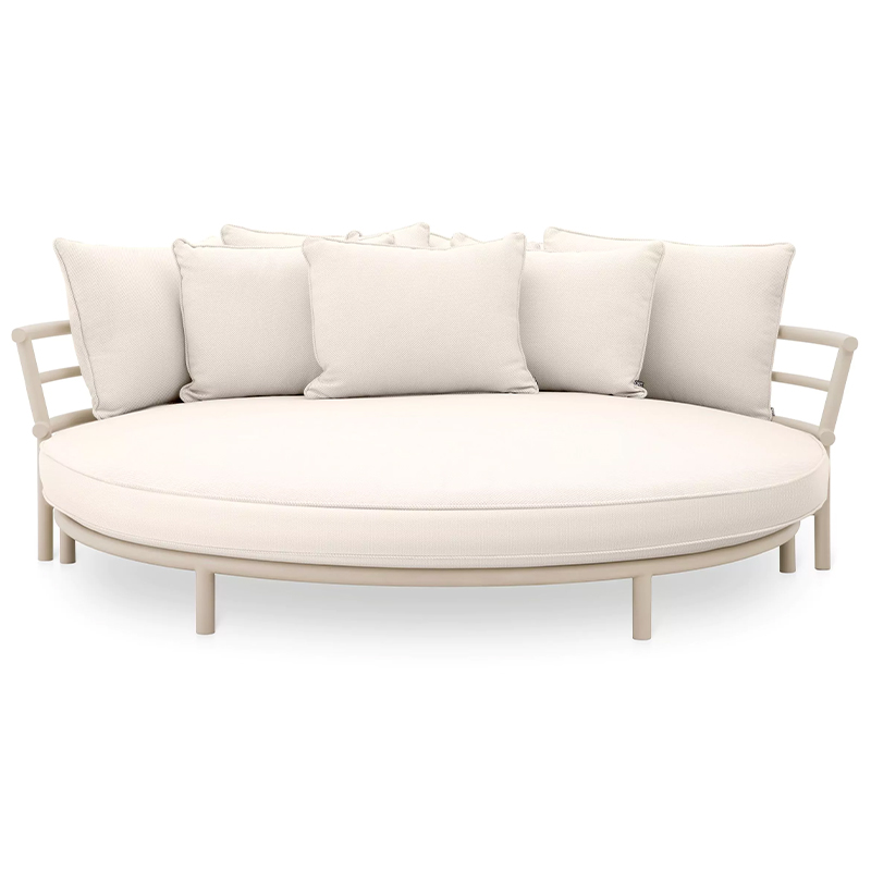 Диван Eichholtz Sofa Laguno Round Бежевый Молочный Диван Eichholtz Sofa Laguno Round Бежевый Молочный в Грозном | Loft Concept