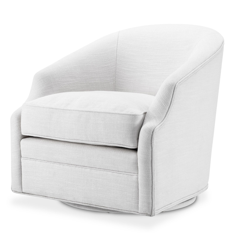 Кресло Eichholtz Swivel Chair Gustav Белый Кресло Eichholtz Swivel Chair Gustav Белый в Грозном | Loft Concept