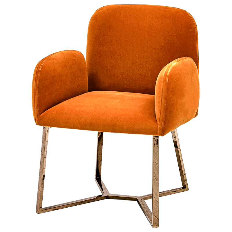 Стул Clifford Stool Orange Оранжевый Розовое золото Стул Clifford Stool Orange Оранжевый Розовое золото в Грозном | Loft Concept