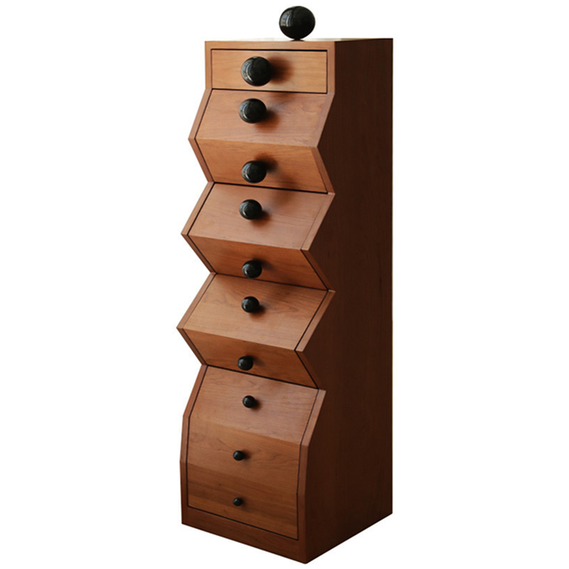 Комод Garton Wooden Forms Chest Of Drawers Коричневый Черный Комод Garton Wooden Forms Chest Of Drawers Коричневый Черный в Грозном | Loft Concept