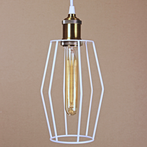 Подвесной светильник Wire Cage Pendant Spauk White Белый Подвесной светильник Wire Cage Pendant Spauk White Белый в Грозном | Loft Concept