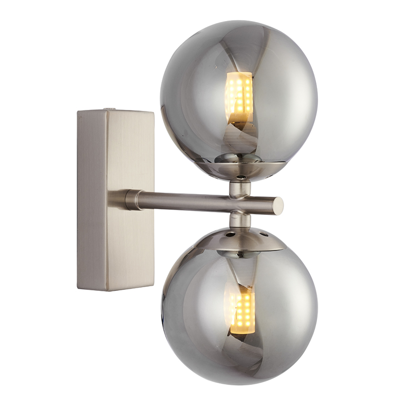 Бра Berries Sconce smok Никель Стекло Смок Бра Berries Sconce smok Никель Стекло Смок в Грозном | Loft Concept