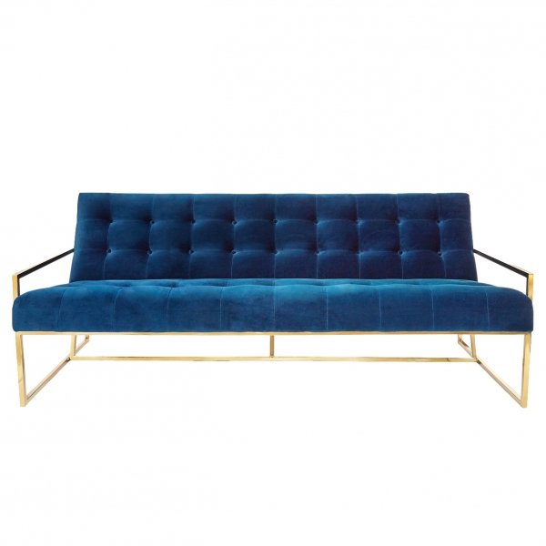 Софа Navy Velvet Apartment Sofa Софа Navy Velvet Apartment Sofa в Грозном | Loft Concept