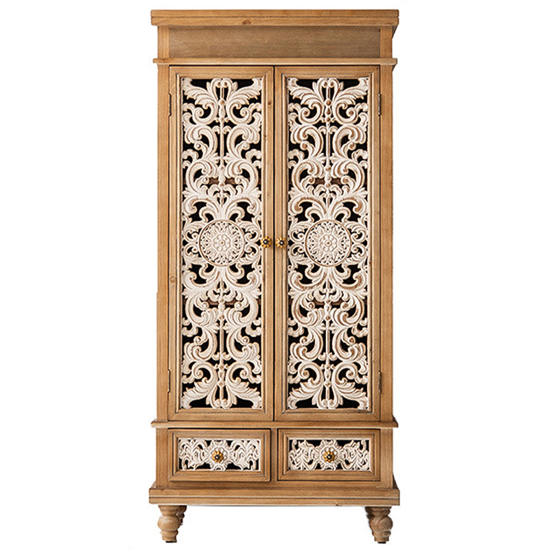 Шкаф Noemie Provence Cabinet Древесина Белый Шкаф Noemie Provence Cabinet Древесина Белый в Грозном | Loft Concept
