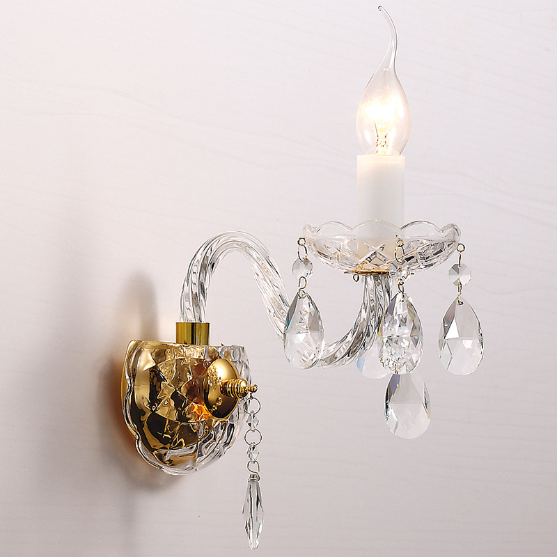 Бра Melisa Sconce One Глянцевое золото Прозрачный Бра Melisa Sconce One Глянцевое золото Прозрачный в Грозном | Loft Concept