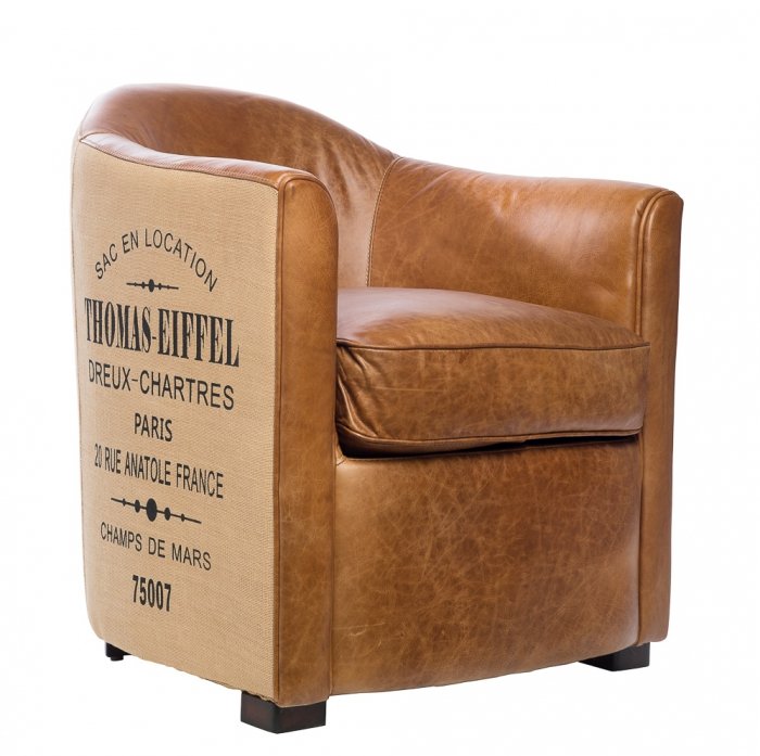 Кресло Tomas-Eiffiel Leather Коричневый Кресло Tomas-Eiffiel Leather Коричневый в Грозном | Loft Concept