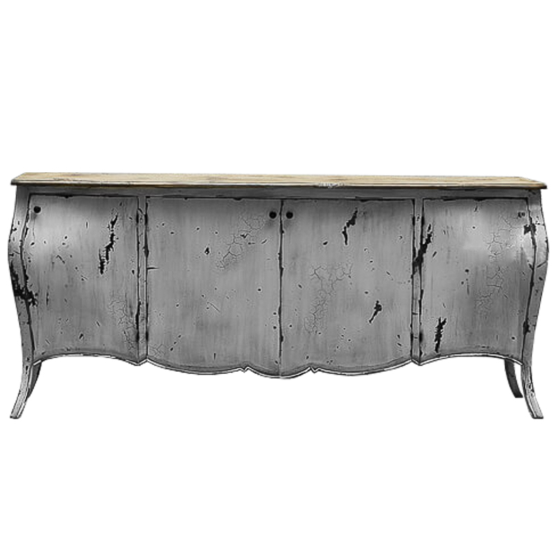 Комод длинный в стиле прованс White Vintage Commode Белый Белый винтажная патина Древесина Комод длинный в стиле прованс White Vintage Commode Белый Белый винтажная патина Древесина в Грозном | Loft Concept