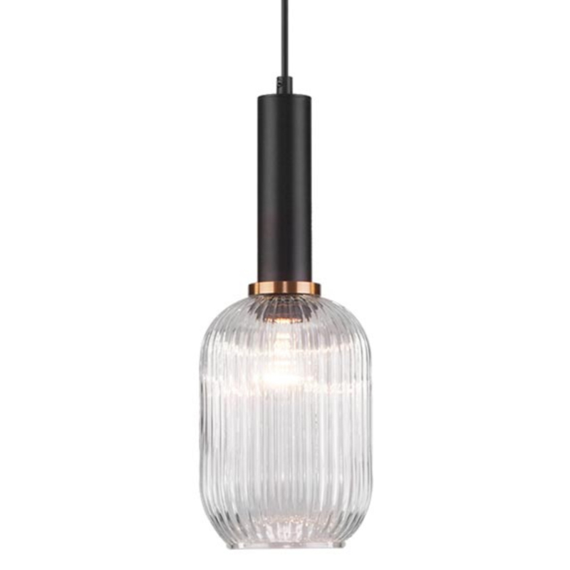 Светильник Ferm Living chinese lantern Сlear II Прозрачное Стекло Черный Светильник Ferm Living chinese lantern Сlear II Прозрачное Стекло Черный в Грозном | Loft Concept