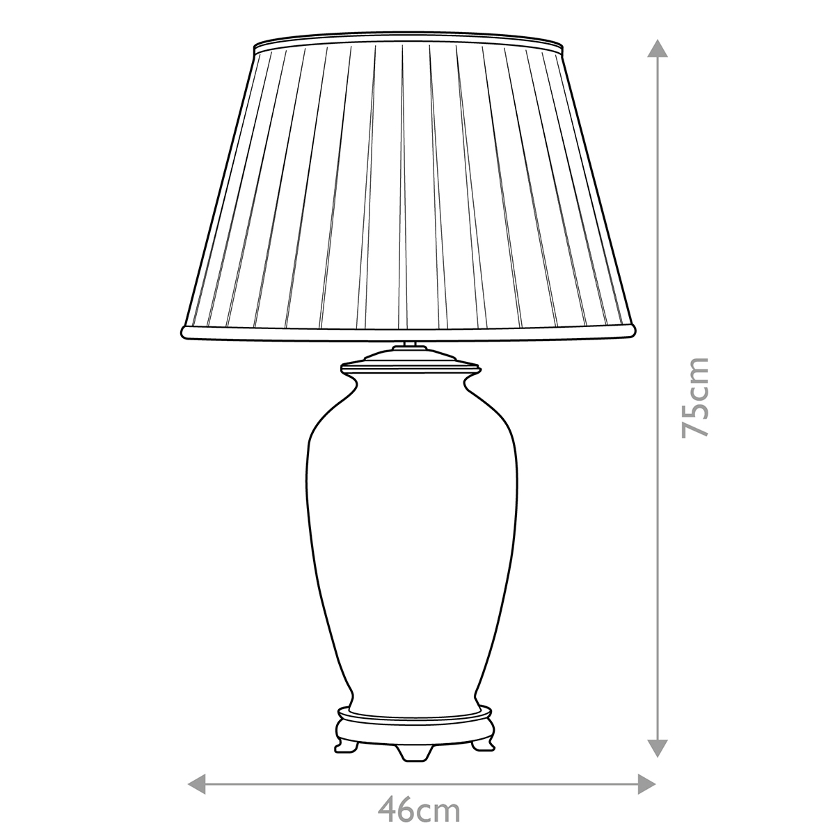 Настольная лампа восточная с основанием из керамики серебряная с цветочным и лиственным декором и белым плиссированным абажуром Elstead Lighting в Грозном