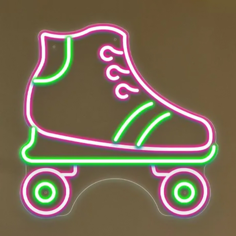 Неоновая настенная лампа Rollers Neon Wall Lamp Прозрачный Зеленый Розовый Неоновая настенная лампа Rollers Neon Wall Lamp Прозрачный Зеленый Розовый в Грозном | Loft Concept