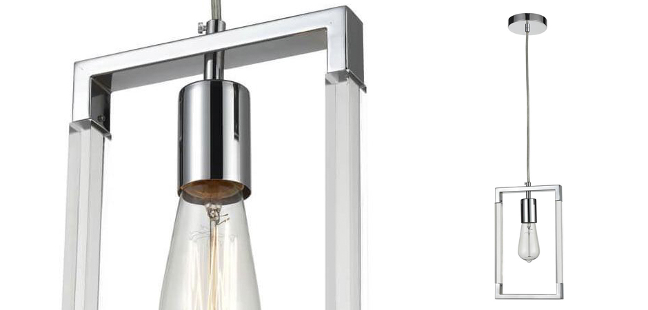 Подвесной светильник Transparent Strips Chromium One Подвесной светильник Transparent Strips Chromium One - Loft-Concept в Грозном
