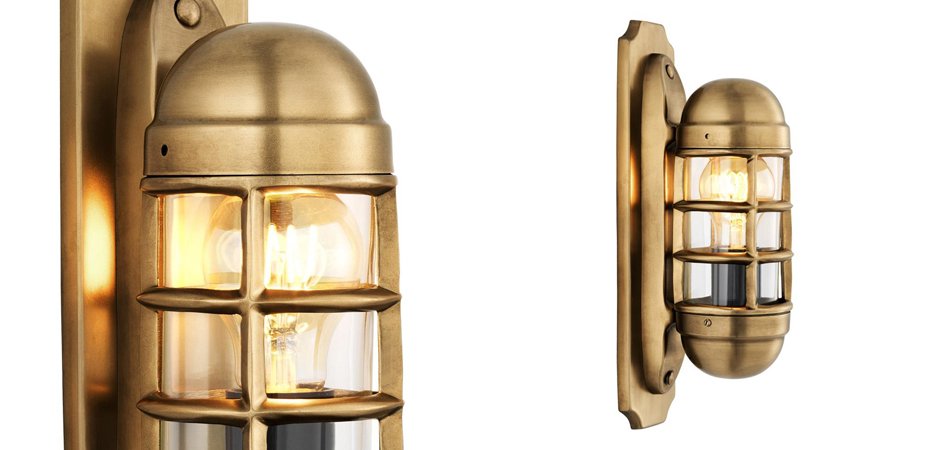 Бра Eichholtz Wall Lamp Le Caprice Brass - Loft-Concept в Грозном