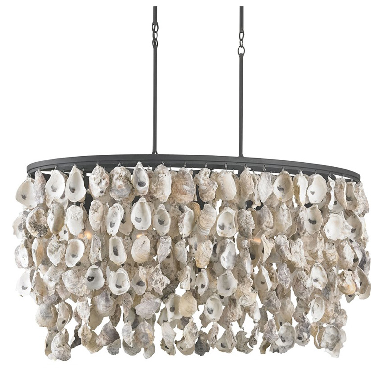 Люстра из натуральных ракушек Stillwater Oval Chandelier Люстра из натуральных ракушек Stillwater Oval Chandelier в Грозном | Loft Concept