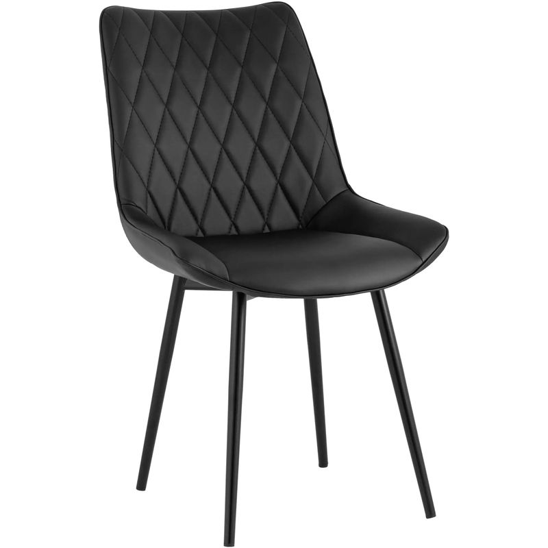 Стул Seoul S Chair Черная Экокожа Черный Стул Seoul S Chair Черная Экокожа Черный в Грозном | Loft Concept