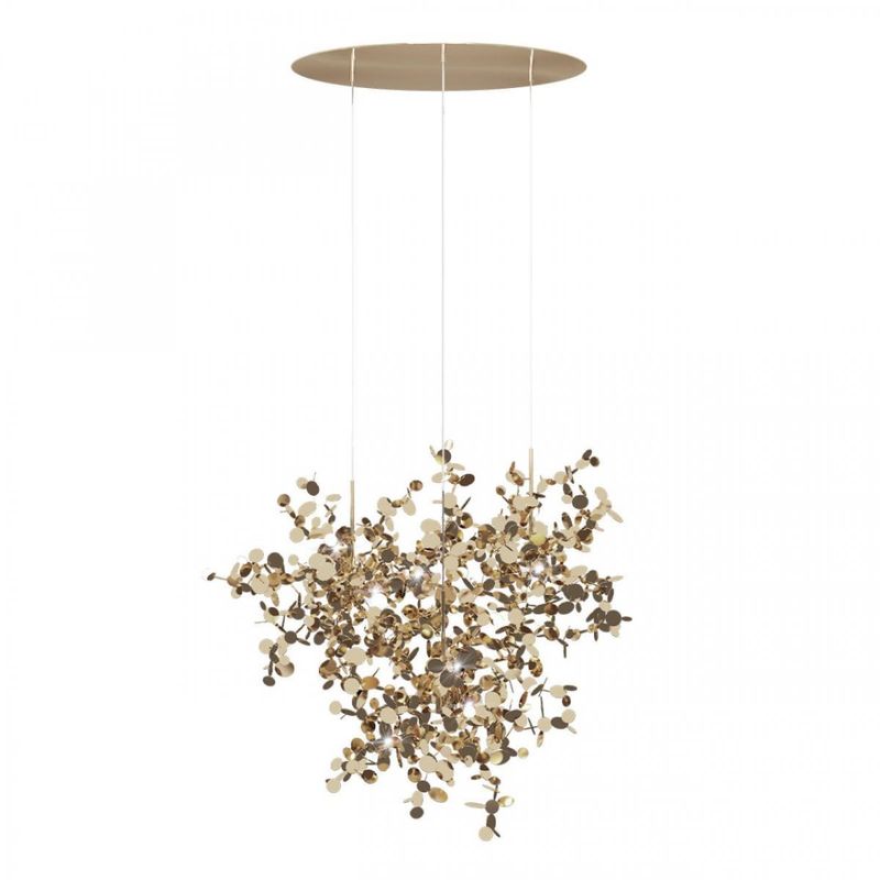 Люстра Terzani Argent Suspension Gold Pendant lamp диаметр 85 Золотой Люстра Terzani Argent Suspension Gold Pendant lamp диаметр 85 Золотой в Грозном | Loft Concept