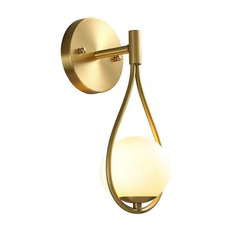 Бра Drop Pearls с Плафоном Gold Золотой Белый Бра Drop Pearls с Плафоном Gold Золотой Белый в Грозном | Loft Concept