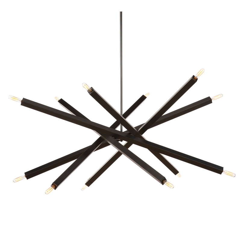 Люстра Blathmac Black Chandelier Черный Люстра Blathmac Black Chandelier Черный в Грозном | Loft Concept