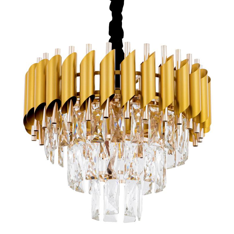 Многоярусная люстра Empire Crystal Gold&Silver Серебряный Золотой Многоярусная люстра Empire Crystal Gold&Silver Серебряный Золотой в Грозном | Loft Concept