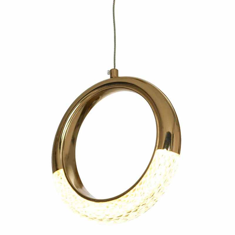 Подвесной светильник Jeziel Ring Hanging lamp Глянцевое золото Подвесной светильник Jeziel Ring Hanging lamp Глянцевое золото в Грозном | Loft Concept