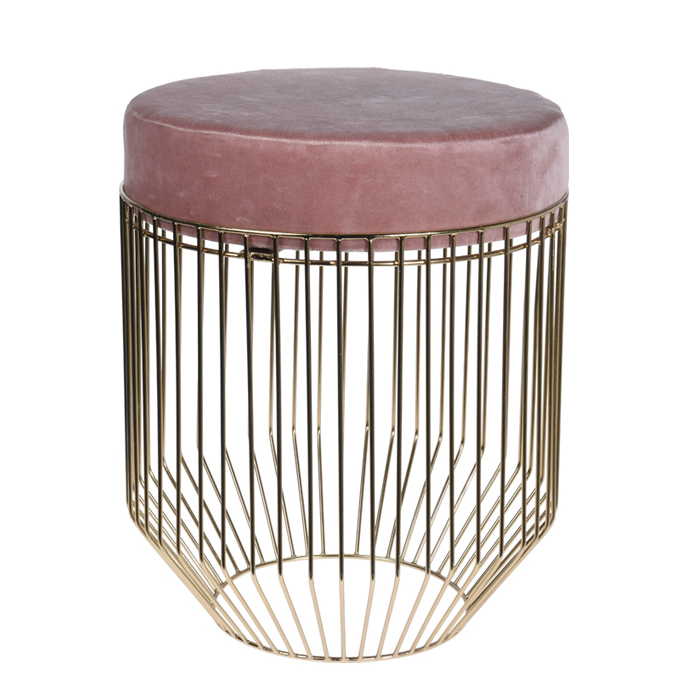 Пуф Rods Silhouette Puff Dusty Pink Дымчатая Роза Золотой Пуф Rods Silhouette Puff Dusty Pink Дымчатая Роза Золотой в Грозном | Loft Concept