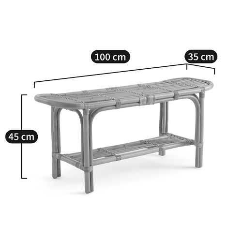 Скамья из ротанга с подушкой Manlio Rattan Bench в Грозном