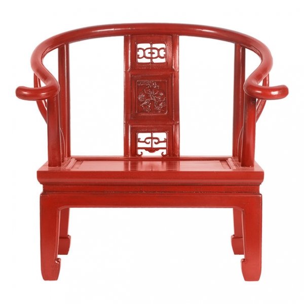 Кресло для медитации Chinese Armchair Red Красный Кресло для медитации Chinese Armchair Red Красный в Грозном | Loft Concept