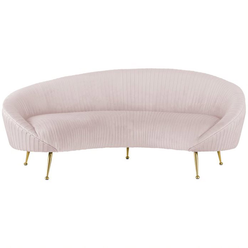 Диван Pebernat Lounge Sofa light pink Золотой Розовый пастельный Диван Pebernat Lounge Sofa light pink Золотой Розовый пастельный в Грозном | Loft Concept