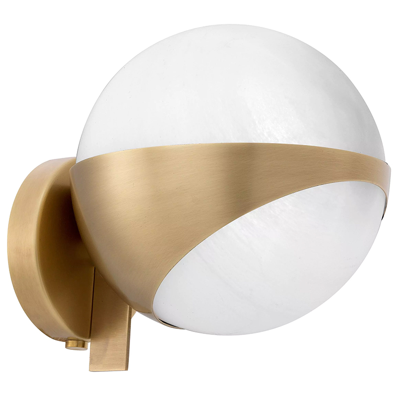 Бра Eichholtz Wall Lamp Wilson Латунь Белый Бра Eichholtz Wall Lamp Wilson Латунь Белый в Грозном | Loft Concept