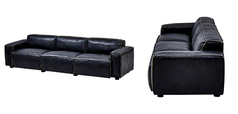 Диван Osorio Leather Sofa Диван Osorio Leather Sofa - Loft-Concept в Грозном