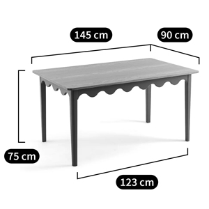 Деревянный обеденный стол Wavy Wooden Dining Table Green Деревянный обеденный стол Wavy Wooden Dining Table Green в Грозном