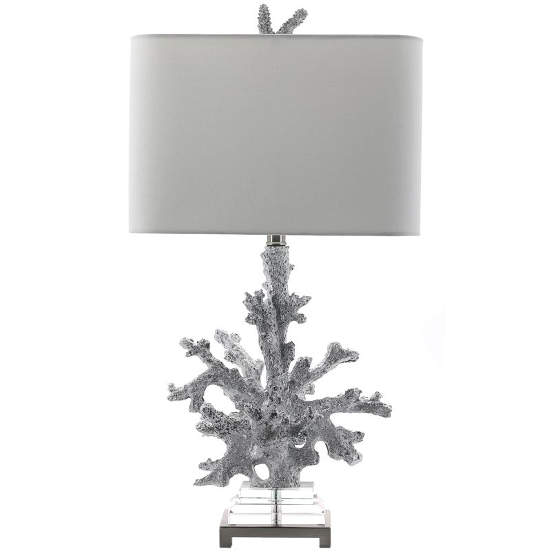 Настольная лампа Coral Grey Table Lamp Серый Прозрачный Настольная лампа Coral Grey Table Lamp Серый Прозрачный в Грозном | Loft Concept