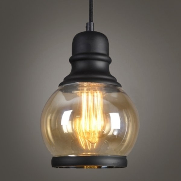 Подвесной светильник Loft Smoke Glass Pendant #2 Черный в Грозном | Loft Concept 