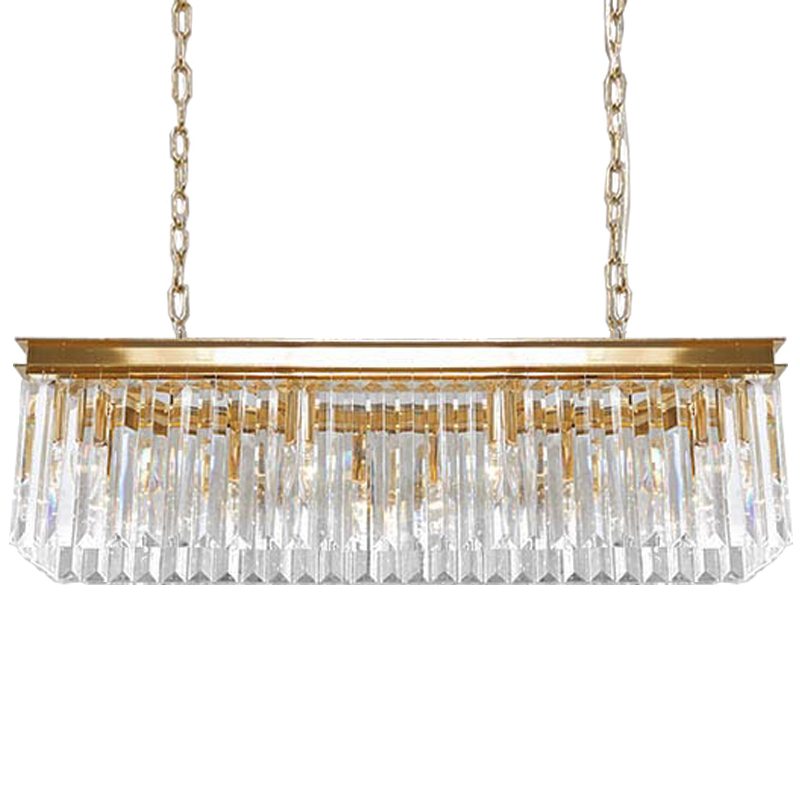Люстра RH Odeon Chandelier Gold 90 Прозрачное Стекло Золотой Люстра RH Odeon Chandelier Gold 90 Прозрачное Стекло Золотой в Грозном | Loft Concept