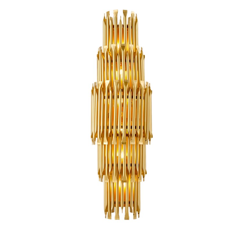 Бра MATHENY V WALL LAMP by DELIGHTFULL Gold Глянцевое золото матовое золото Бра MATHENY V WALL LAMP by DELIGHTFULL Gold Глянцевое золото матовое золото в Грозном | Loft Concept