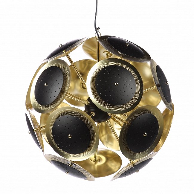 Люстра Sputnik black discs Черный Глянцевое золото Люстра Sputnik black discs Черный Глянцевое золото в Грозном | Loft Concept