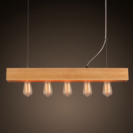 Люстра Loft Wooden Lighting Line Pendant Белый дуб Люстра Loft Wooden Lighting Line Pendant Белый дуб в Грозном | Loft Concept